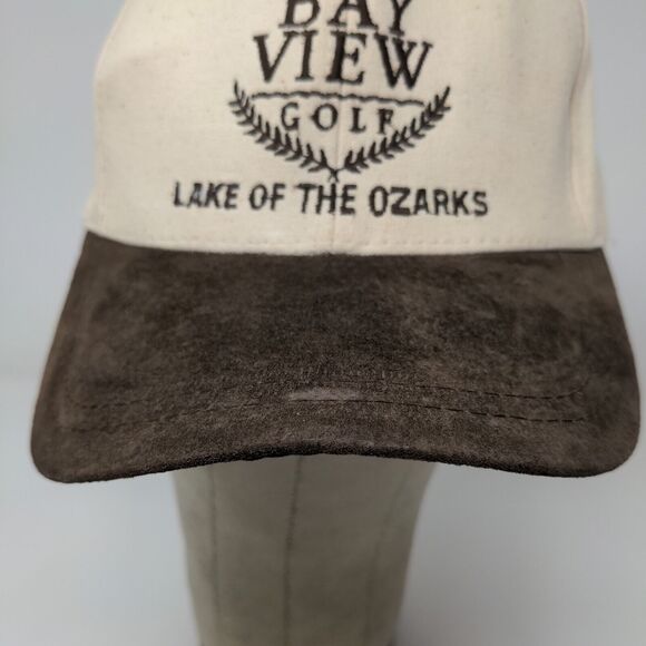 Nissin Men's Bay View Golf Snapback Hat Tan Brown OSFM Distressed - Picture 5 of 13